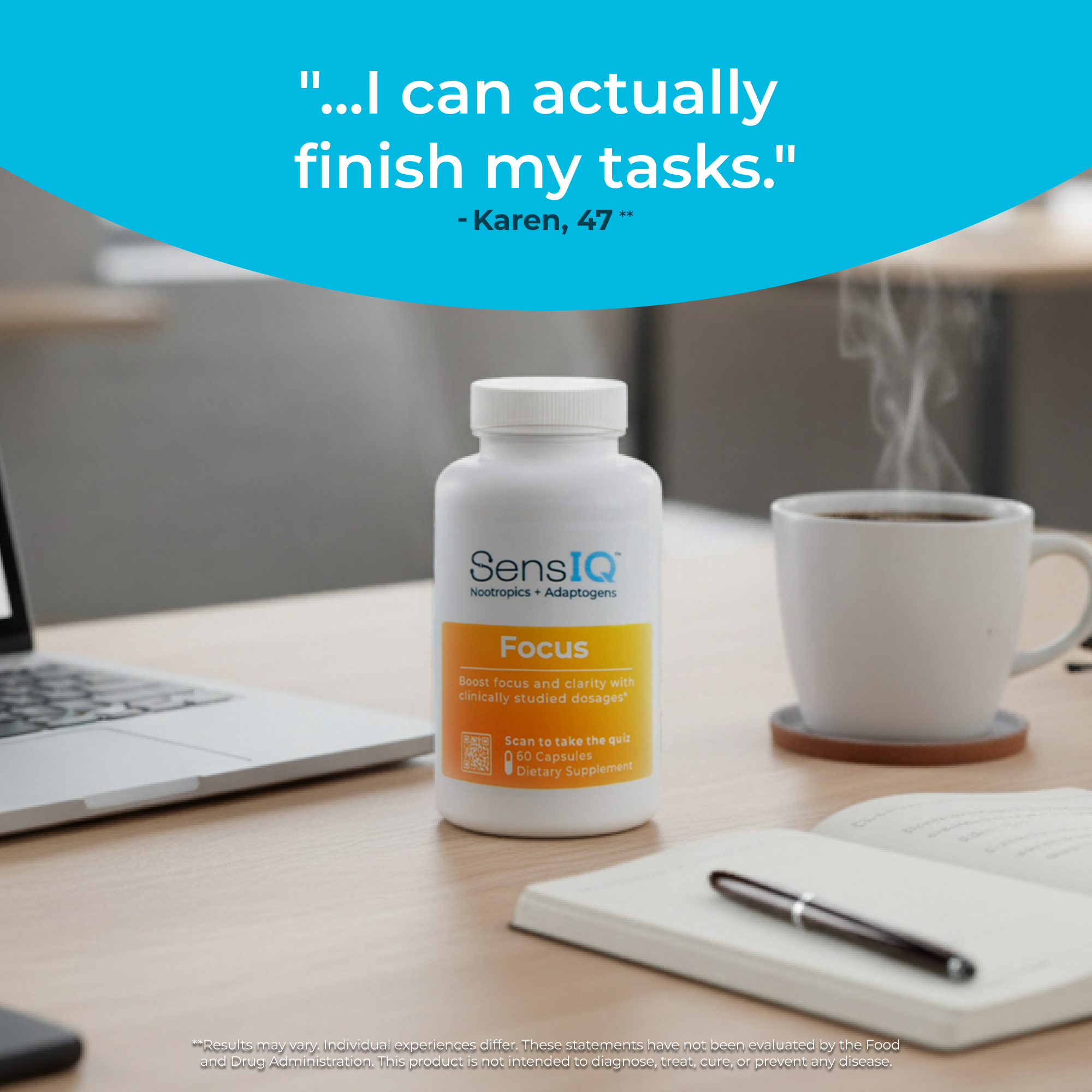 Focus Supplement for Mental Clarity and Concentration