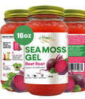 Beetroot Sea Moss Gel – 16oz | Organic Wildcrafted Irish Sea Moss with Beets